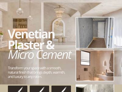 plaster Venetian And Micro Cement
