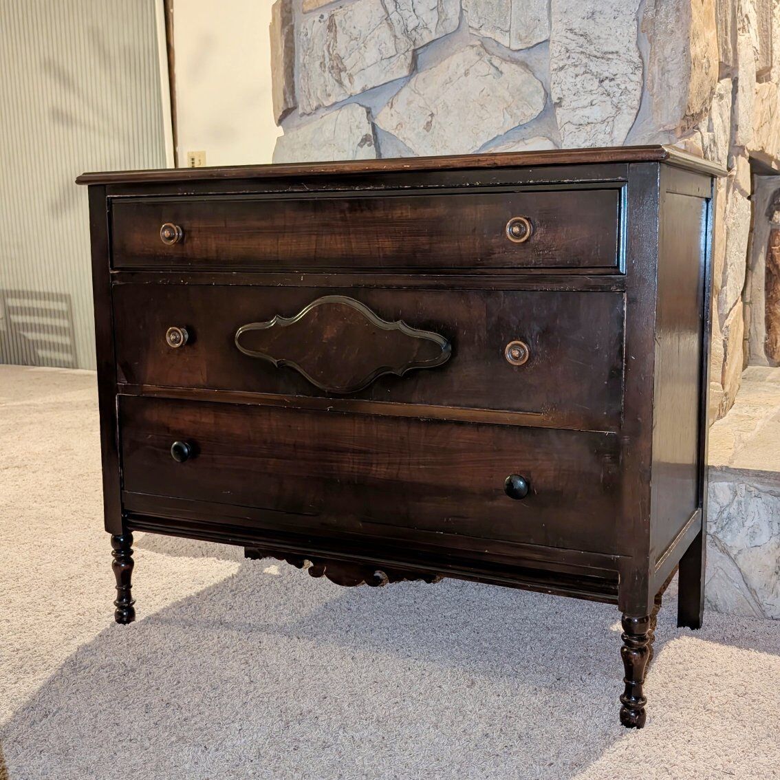 Solid wood vintage dresser