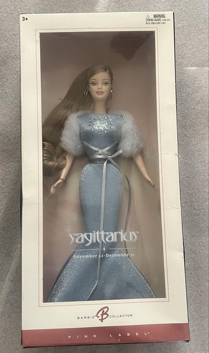 NRFB 2004 Barbie Collector Sagittarius Zodiac Doll - Factory Sealed Pink Label