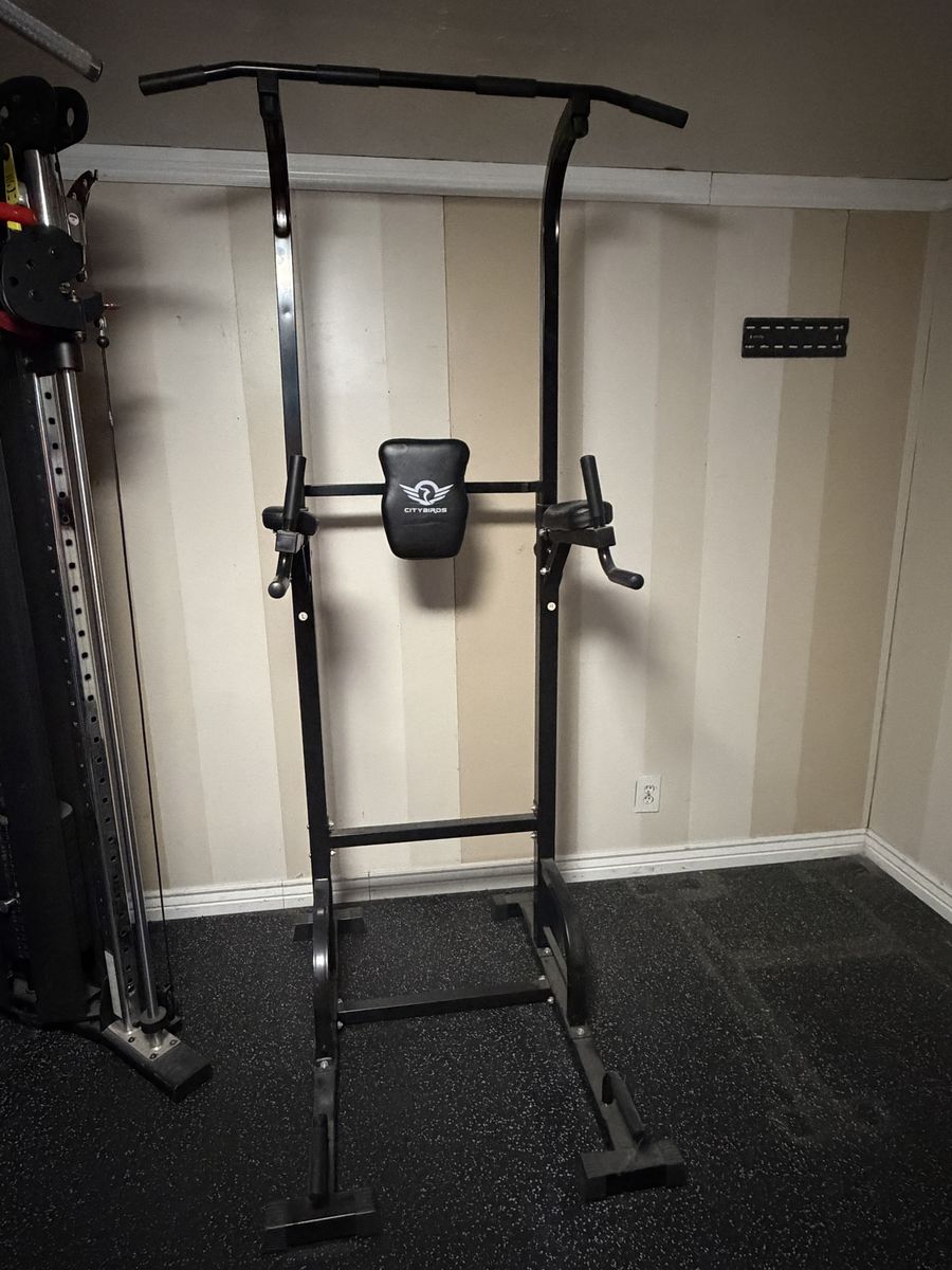Power Tower Pull Up Dip Station