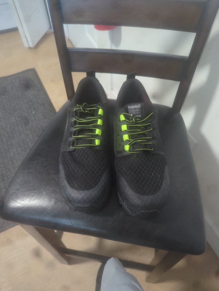 Timberland PRO Men's Radius Composite Toe Work Shoes Black/Hi-Vis Size 10.5