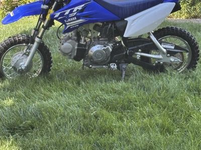 2019 Yamaha TTR-50E 50cc Kids Electric Start Dirt Bike - Blue/White, Excellent Condition