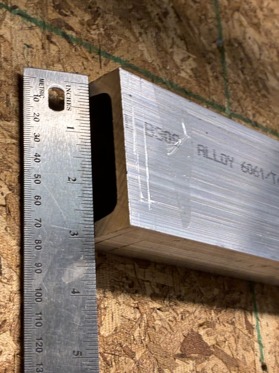 Aluminum Channel, 2" x 3" x 1/4"