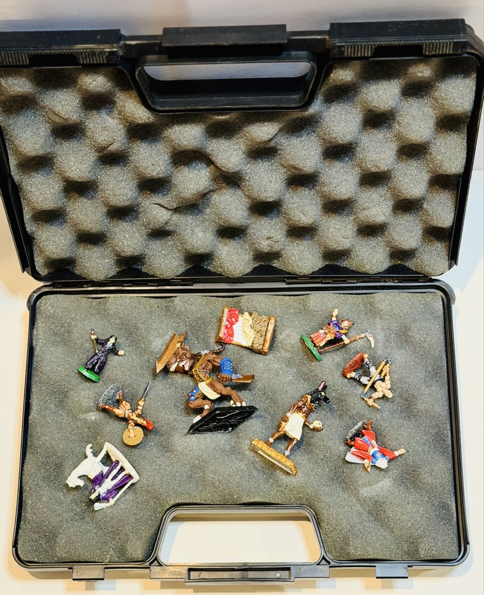 D&D Mini Lot – Fantasy Figures + Monsters w/ Case