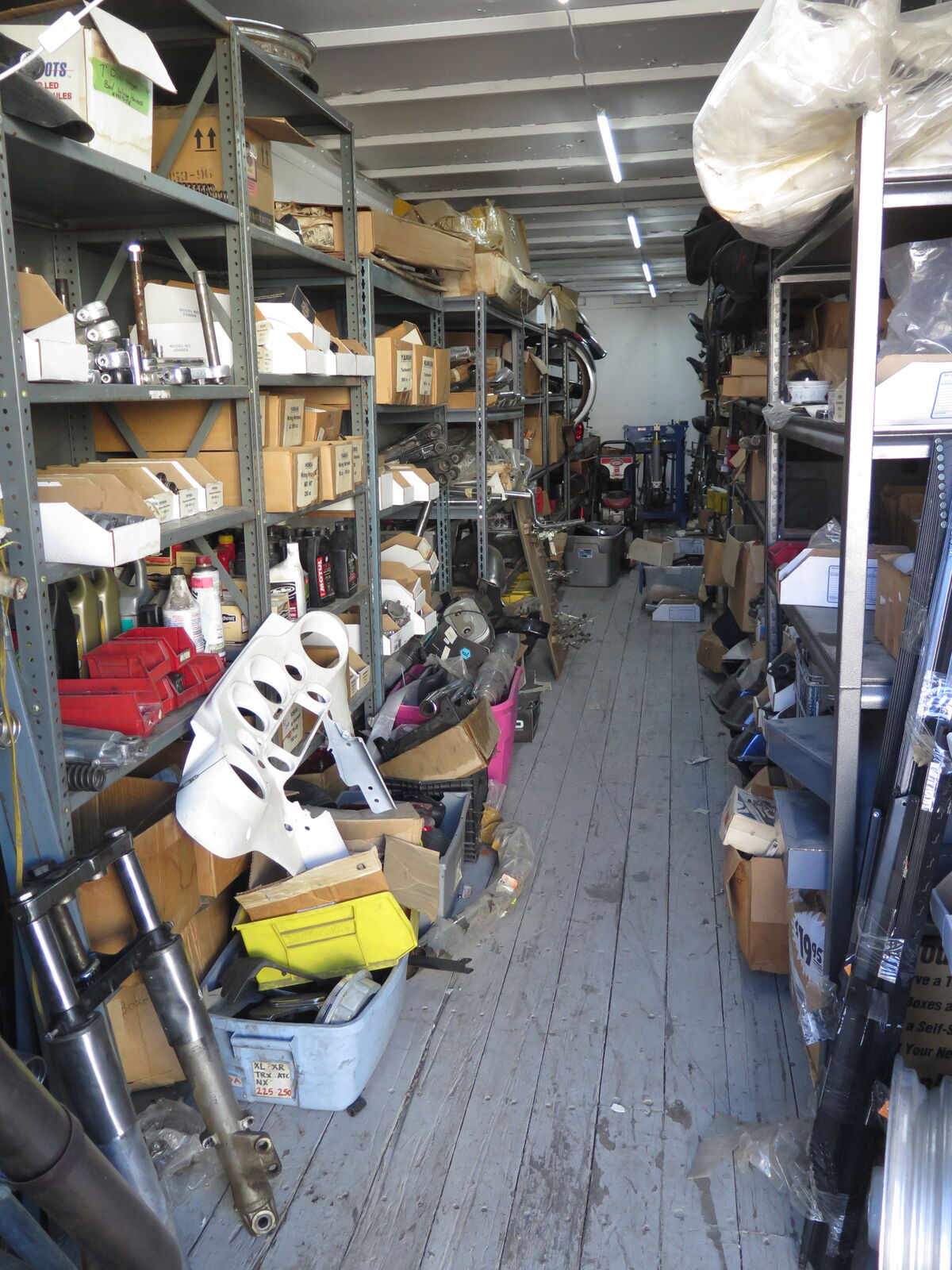 45 & 40 ft Container Harley Davidson Parts GREAT Ebay & Salvage used Motorcycle parts business