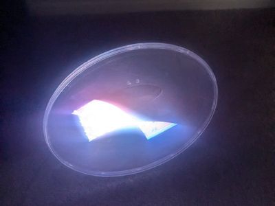 3D LED Holographic Fan Hologram Fan Projector with Cover About 12 Inches
Works great, uses micro sd card(included) plexinlglass