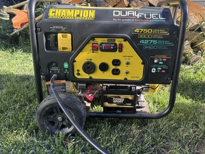 Champion Dual Fuel Portable Generator - Gasoline/Propane, IntelliGauge