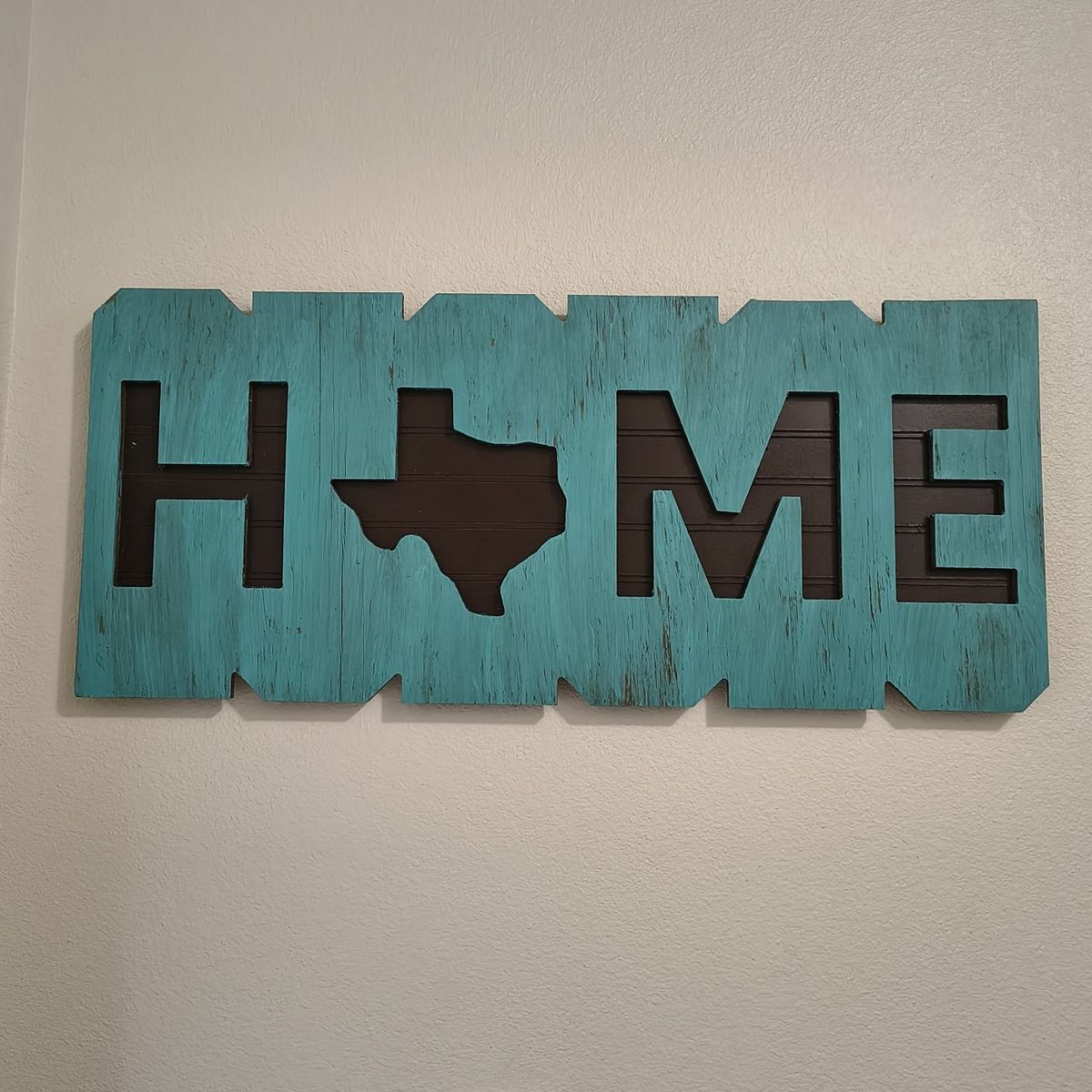 Texas wood sign