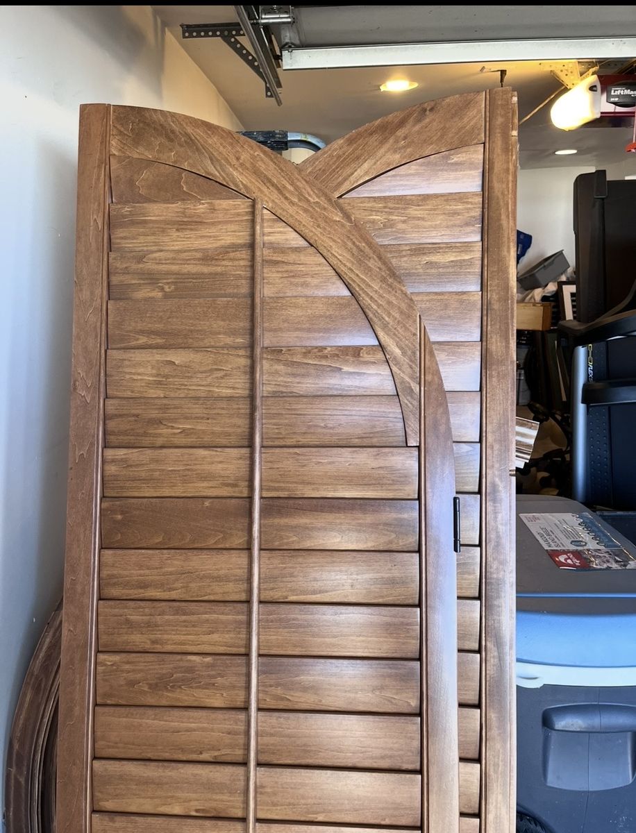 Wooden Shutters With arch