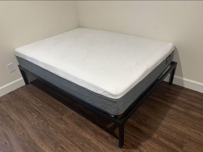 Full size mattress and bed frame