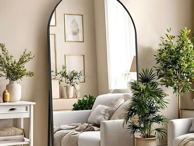 LFT HUIMEI2Y 76.4"x37" Arch Full Length Mirror, La