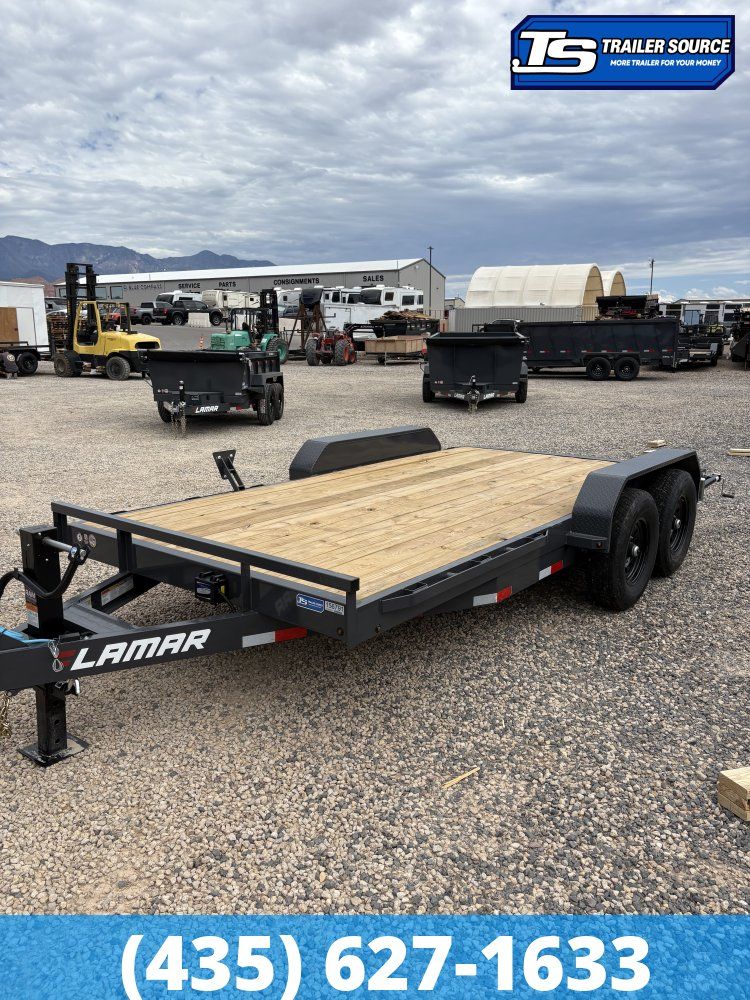 7x16 Lamar H6 Equipment Trailer - 14K GVWR -