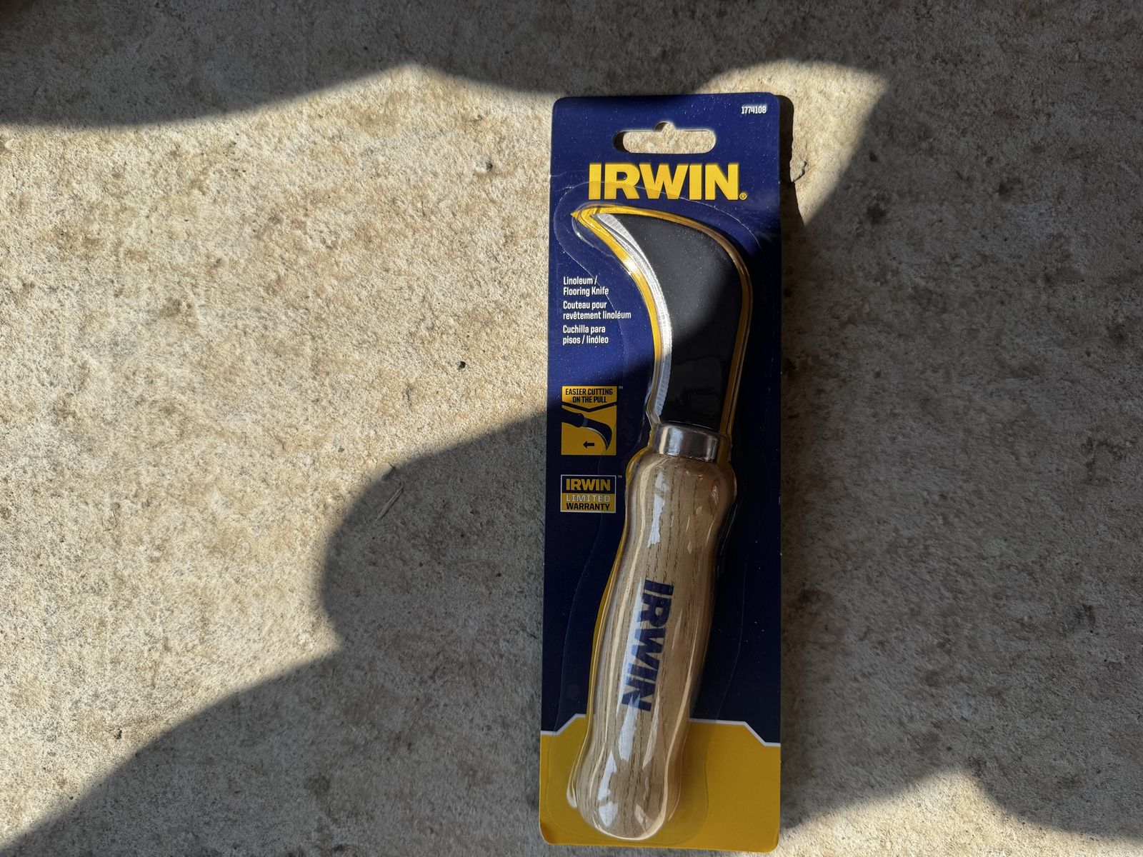 Irwin Linoleum & Flooring Knife with Wood Handle (1774108)