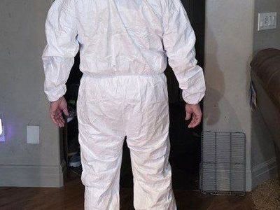 extra large DuPont Tyvek White Disposable Protective Coverall Suit with Hood - Unused