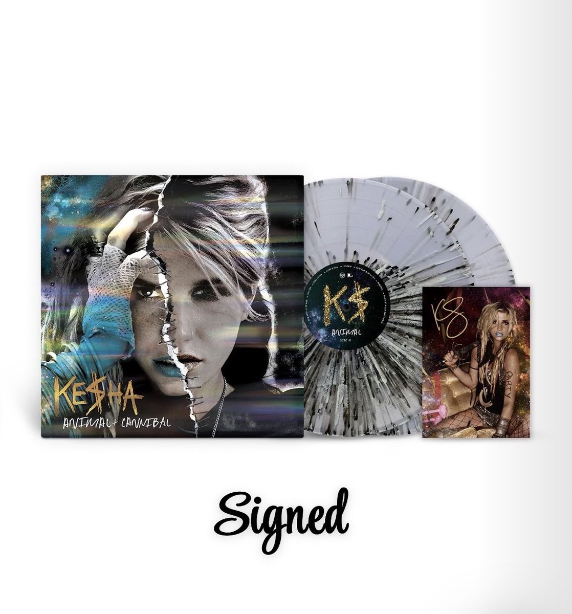 Kesha-SIGNED Animal/Cannibal Deluxe Splatter Vinyl