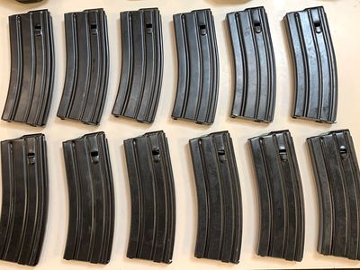 12 - Colt AR-15 30 Round .223/5.56 Steel Mags New