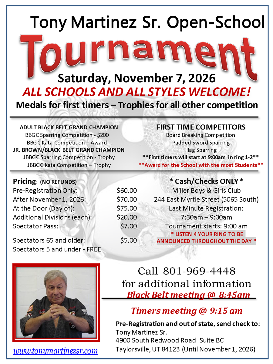 Tony Martinez Sr Open School Tournament