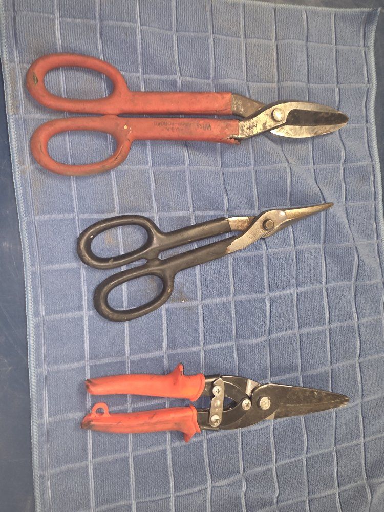 All 3 for $25.00 WISS M-300 Metalmaster Aviation Snips Craftsman 4561 Tin Snips Made in USA Tool Set