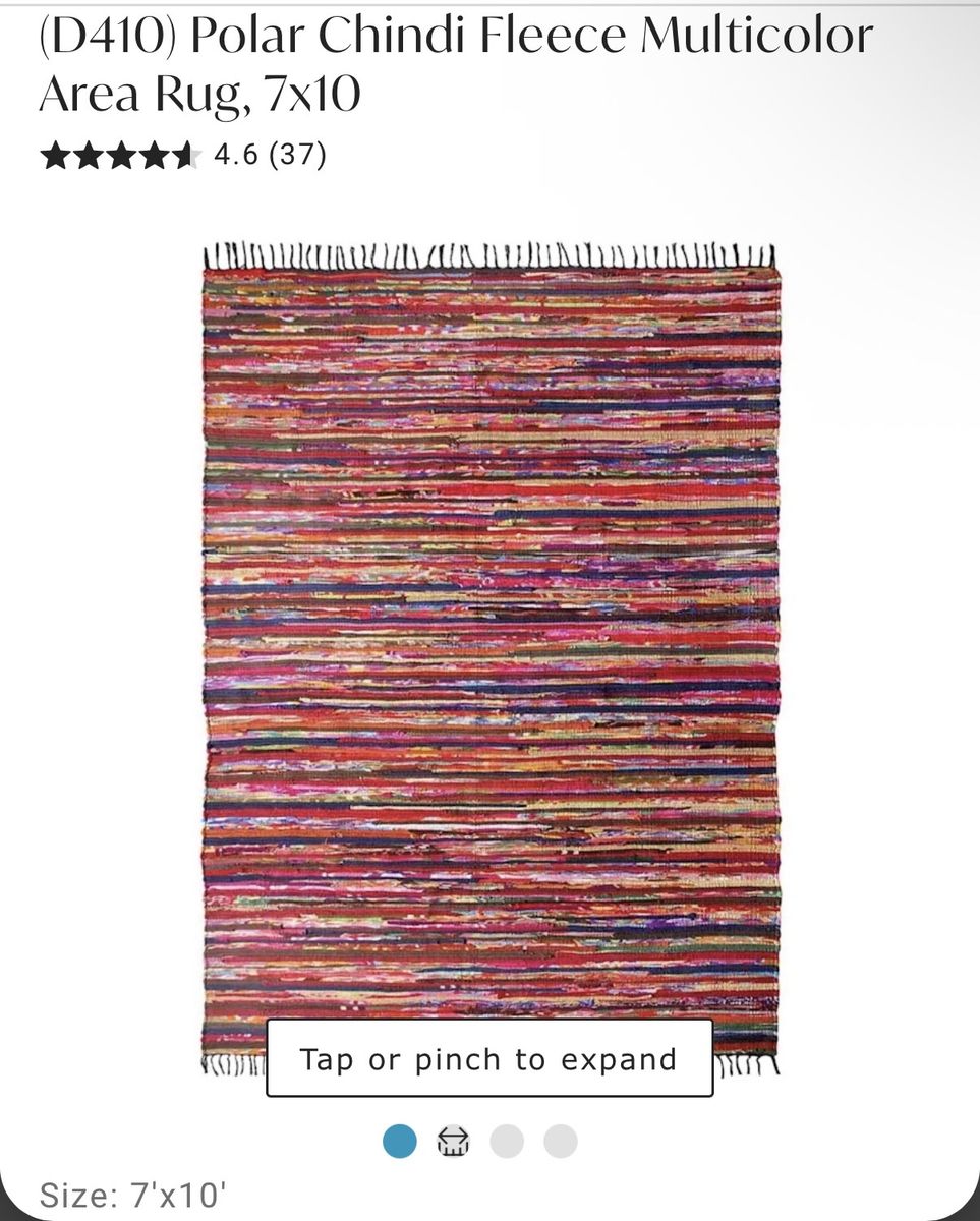 7’ x 10’ area rug