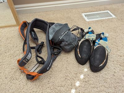 Rock climbing gear
