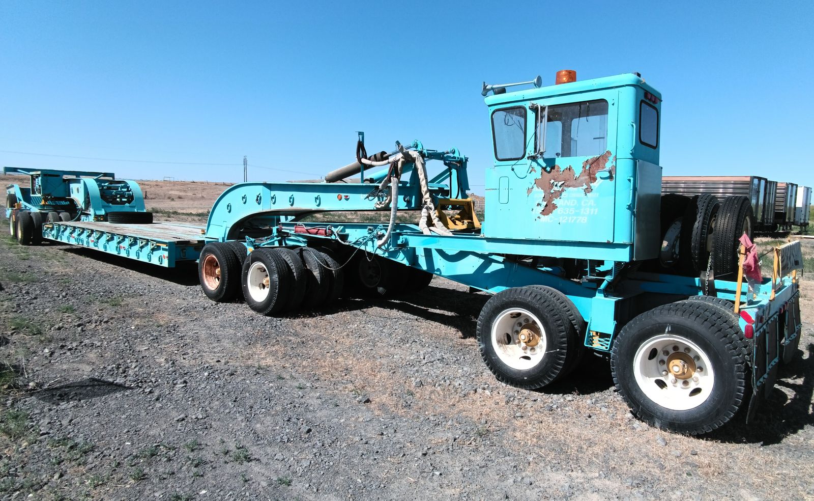 80 ton lowboy trailer, heavy haul, semi trailer