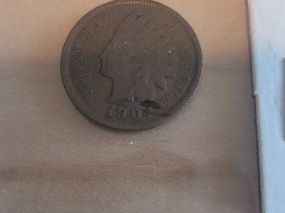 1904 Indian Head Cent Penny Coin - Circulated Condition, US Coinage
