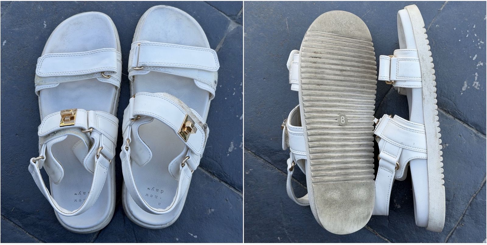 Size 8 White Sandals