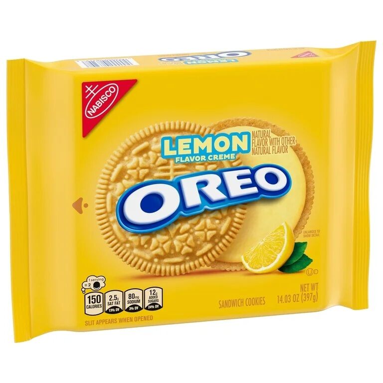Nabisco Oreo Lemon Creme Sandwich Cookies 14.03 oz. #96075