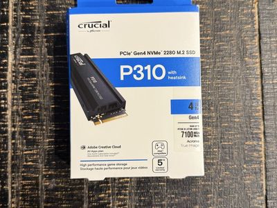 Crucial P310 4TB PCIe Gen4 NVMe M.2 SSD W Heatsink