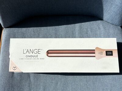 NIB L'ange Ondule Rose Gold Curling Wand Iron