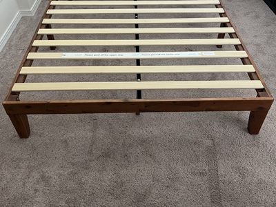 Queen slate bed frame