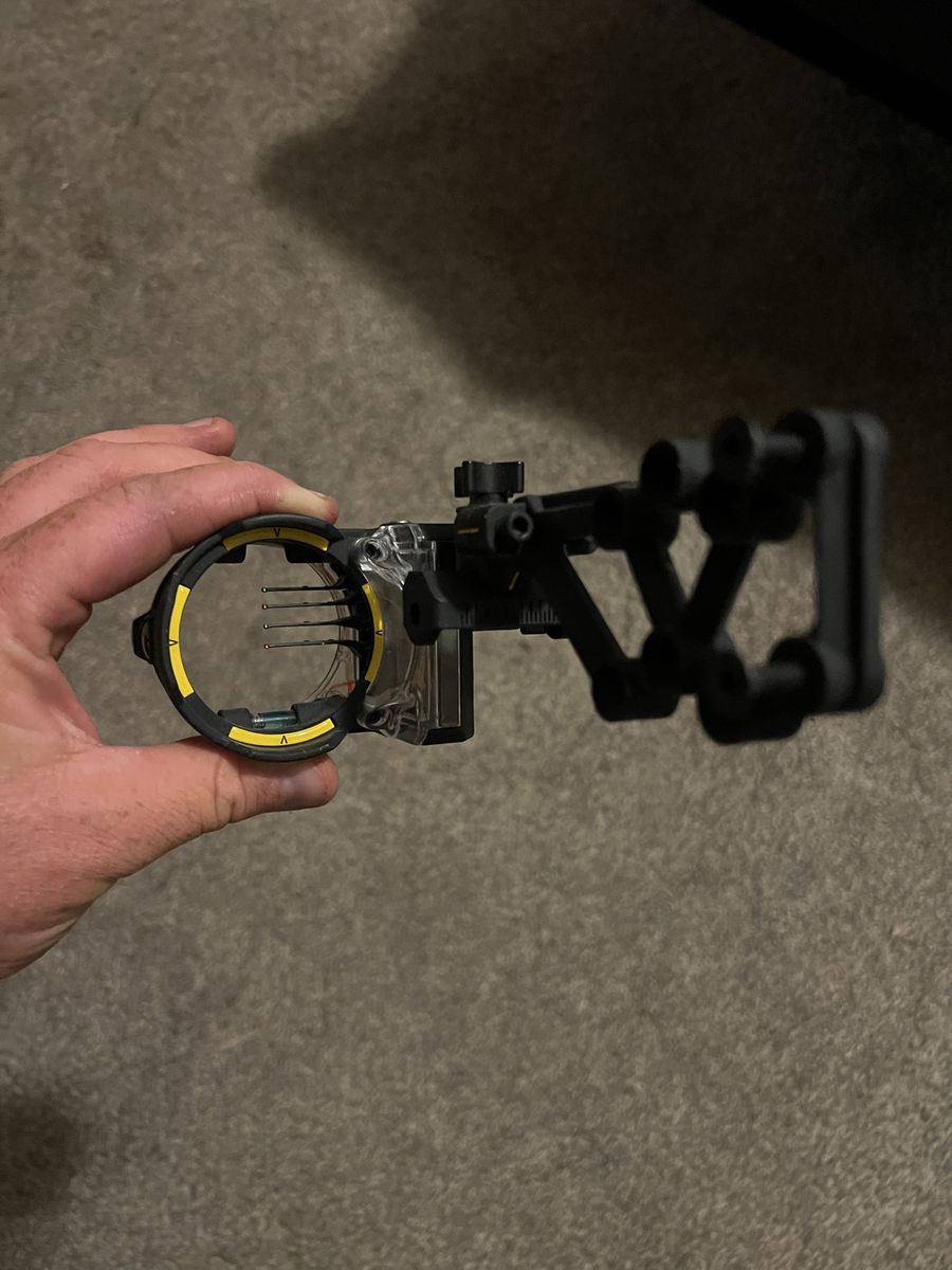 Hunting Bow Sight Archery Multi-Pin Sight Black/Yellow