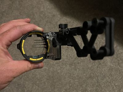 Hunting Bow Sight Archery Multi-Pin Sight Black/Yellow