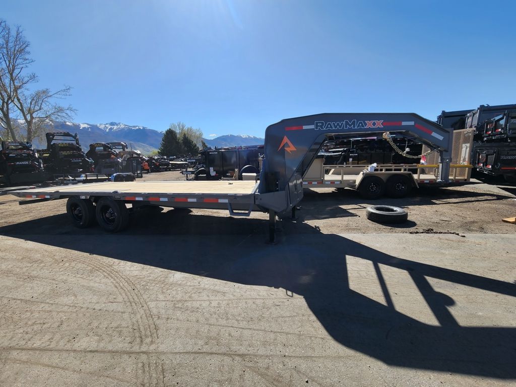 2026 RawMaxx 24' DTX Gooseneck Deckover 16K Hydrau