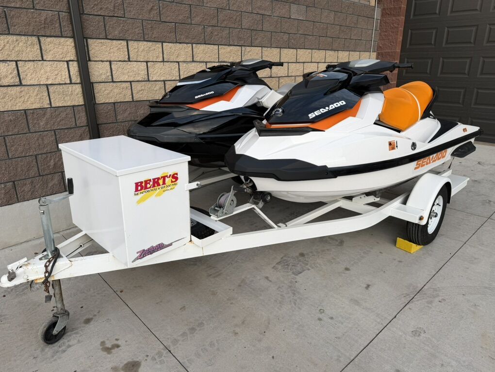 2 Seadoo's GTI SE And GTS W/ Trailer