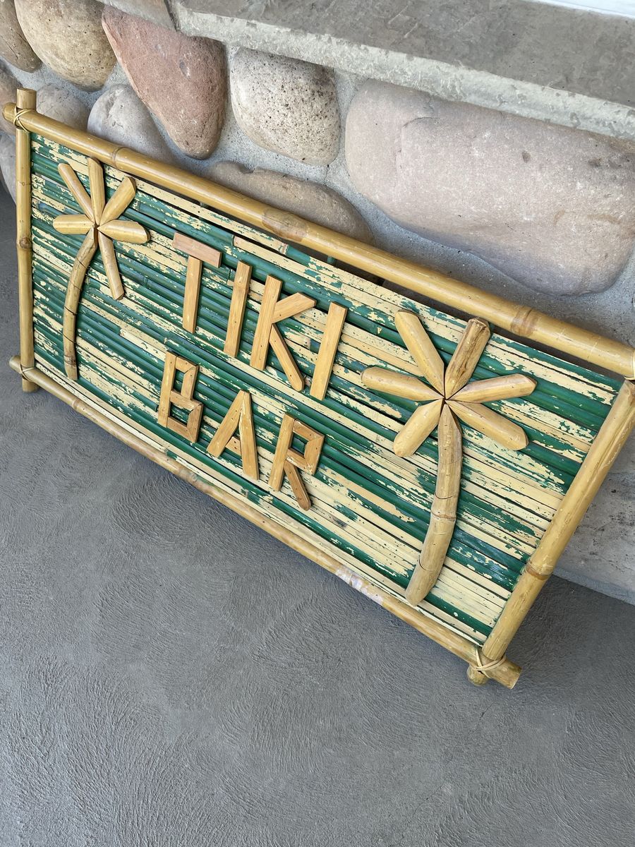 Bamboo Tiki Bar Sign