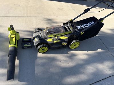 Ryobi mower and blower