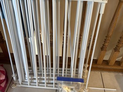 Regalo 144" Super Wide Adjustable Baby Gate and Play Yard - White