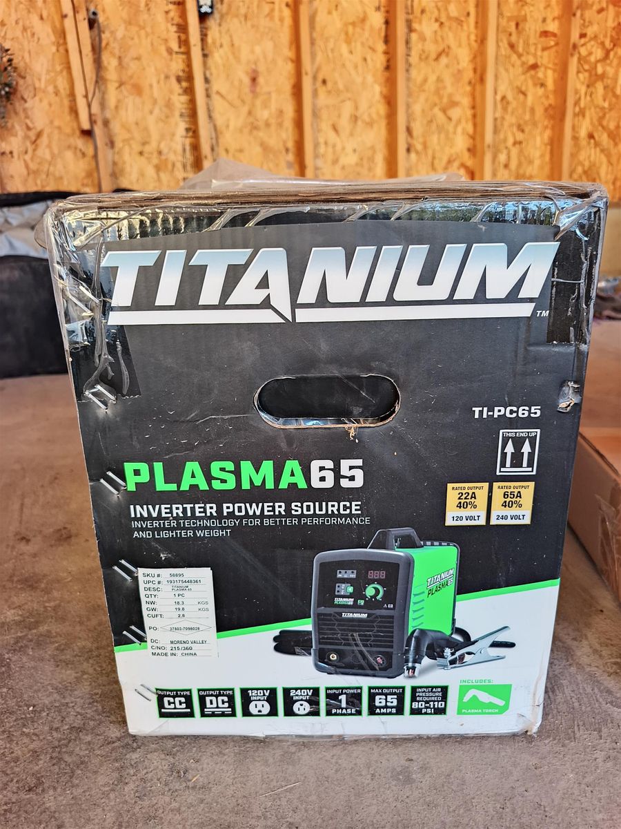 Plasma Cutter - TITANIUM 65 Amp Plasma Cutter