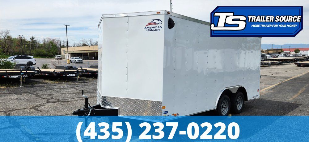 8.5x16 American Hauler Arrow Enclosed Cargo Trailer - 6'6" Interior - 7K GVWR - Ramp Door