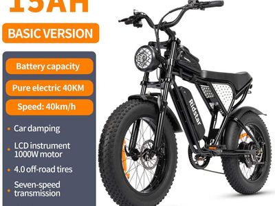 Electric bicycle Ridstar Q20 MINI, , 1000W, 48V, 15AH, 20×4.0 Fat tires