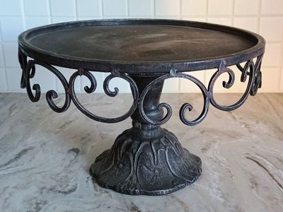 Ornate Metal Cake Stand