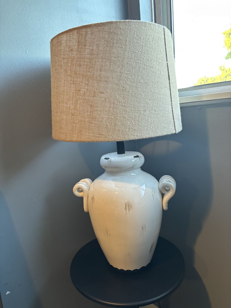 Large Ceramic Farmhouse Lamp