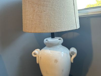 Large Ceramic Farmhouse Lamp