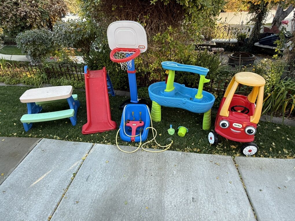 Cozy Coupe, Slide, Basketball Hoop Sand Table Pric