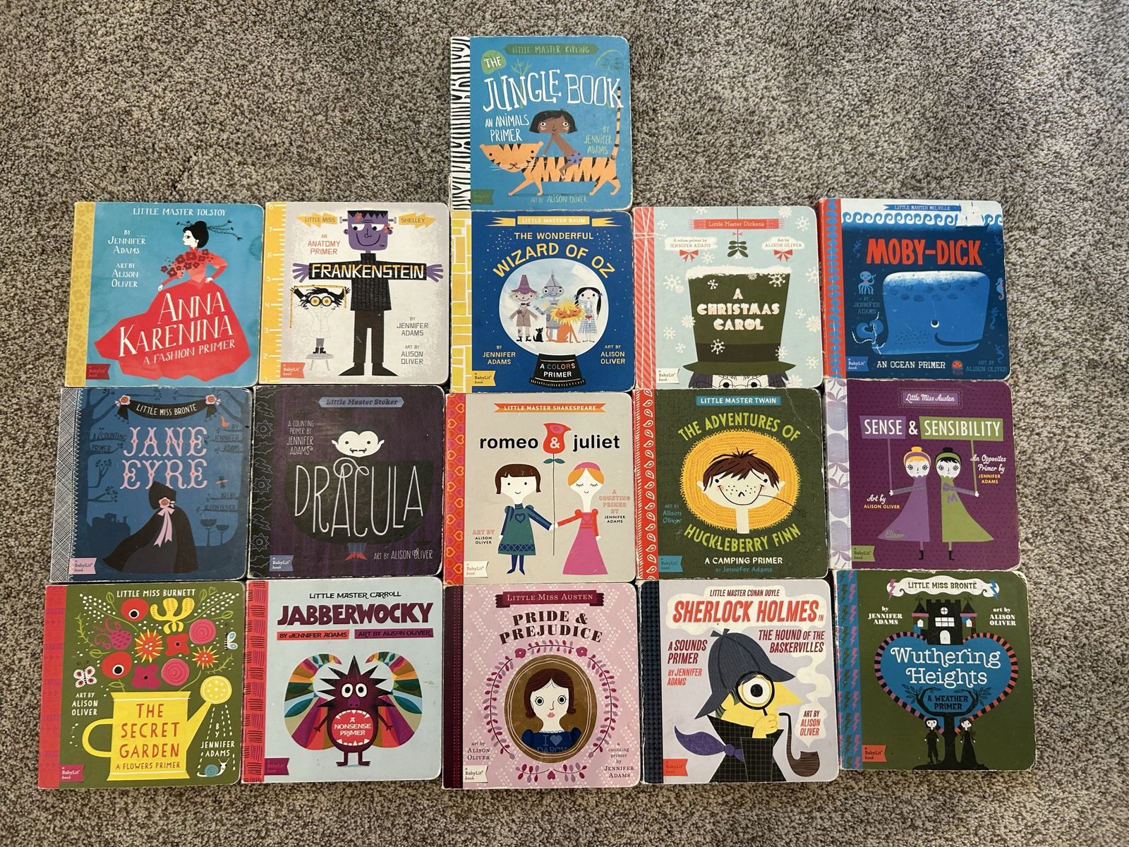 BabyLit Classic Literature Board Book Collection – 16 Books