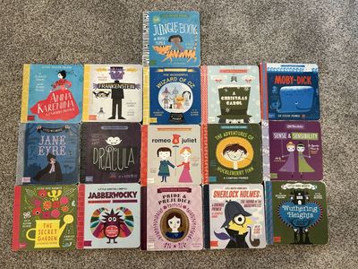 BabyLit Classic Literature Board Book Collection – 16 Books