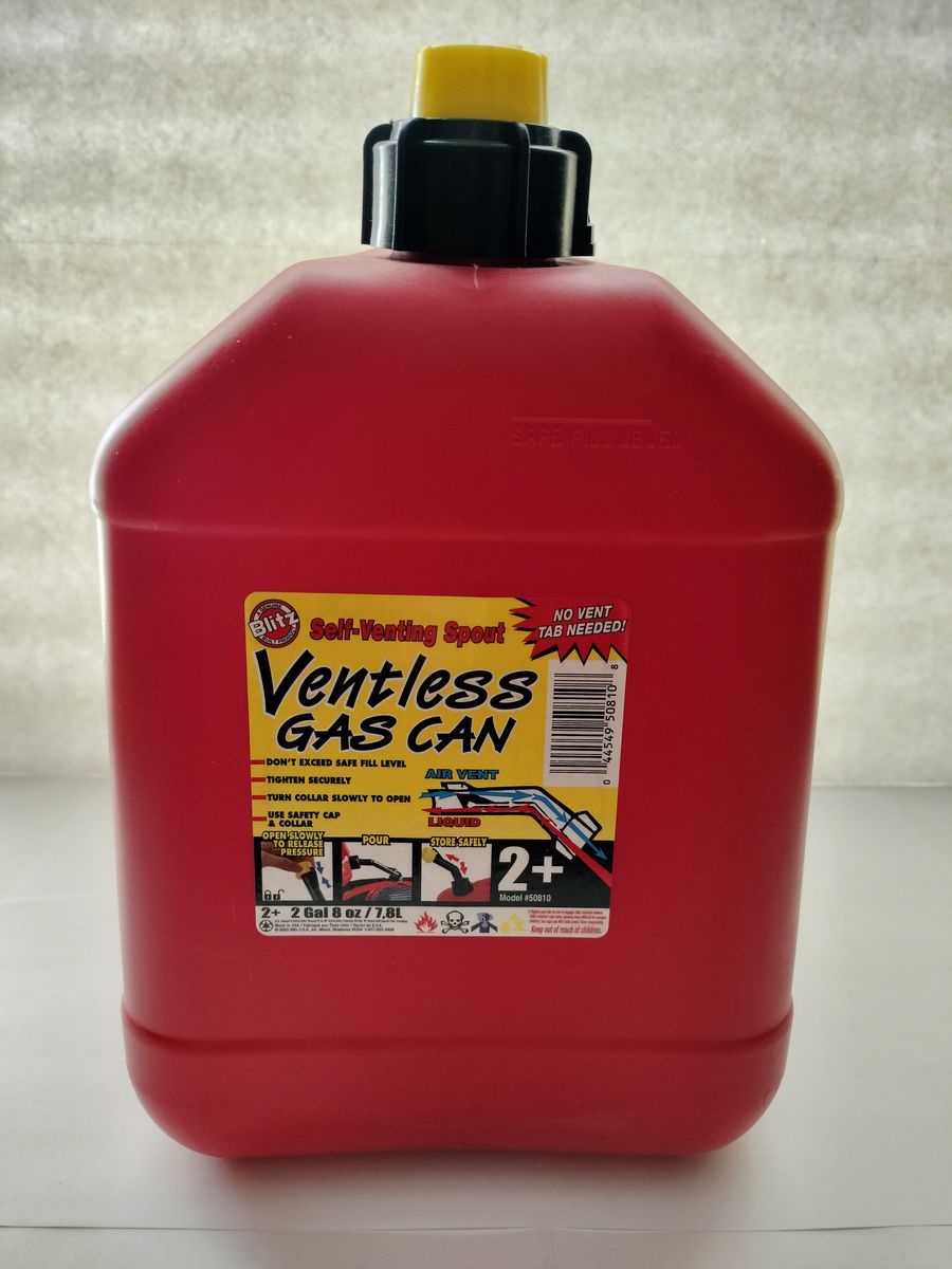 Blitz 2 Gallon 8 oz. Ventless Gas Can