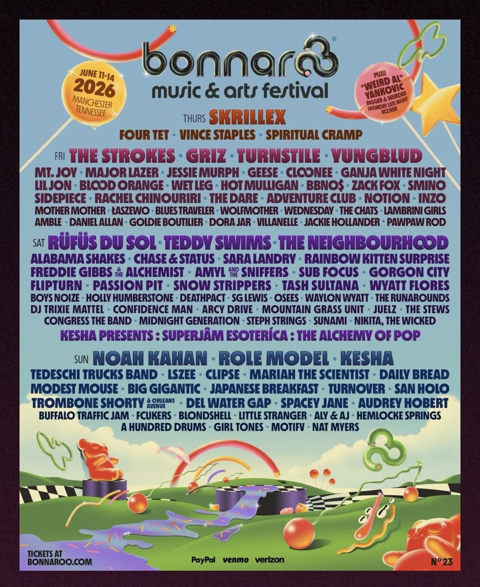 Bonnaroo Music & Arts Festival 4 Day GA
