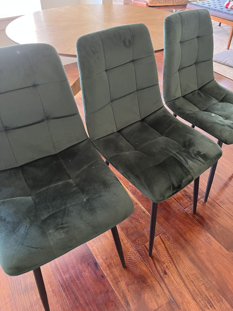 Green Velvet Chairs
